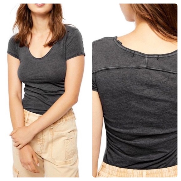 Free People Tops - Free People Sonnet Side Gathered T-Shirt Size XS NWT